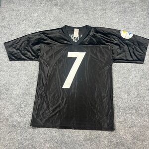 Pittsburgh Steelers Jersey Mens Medium Black Ben Roethlisberger #7 NFL Football